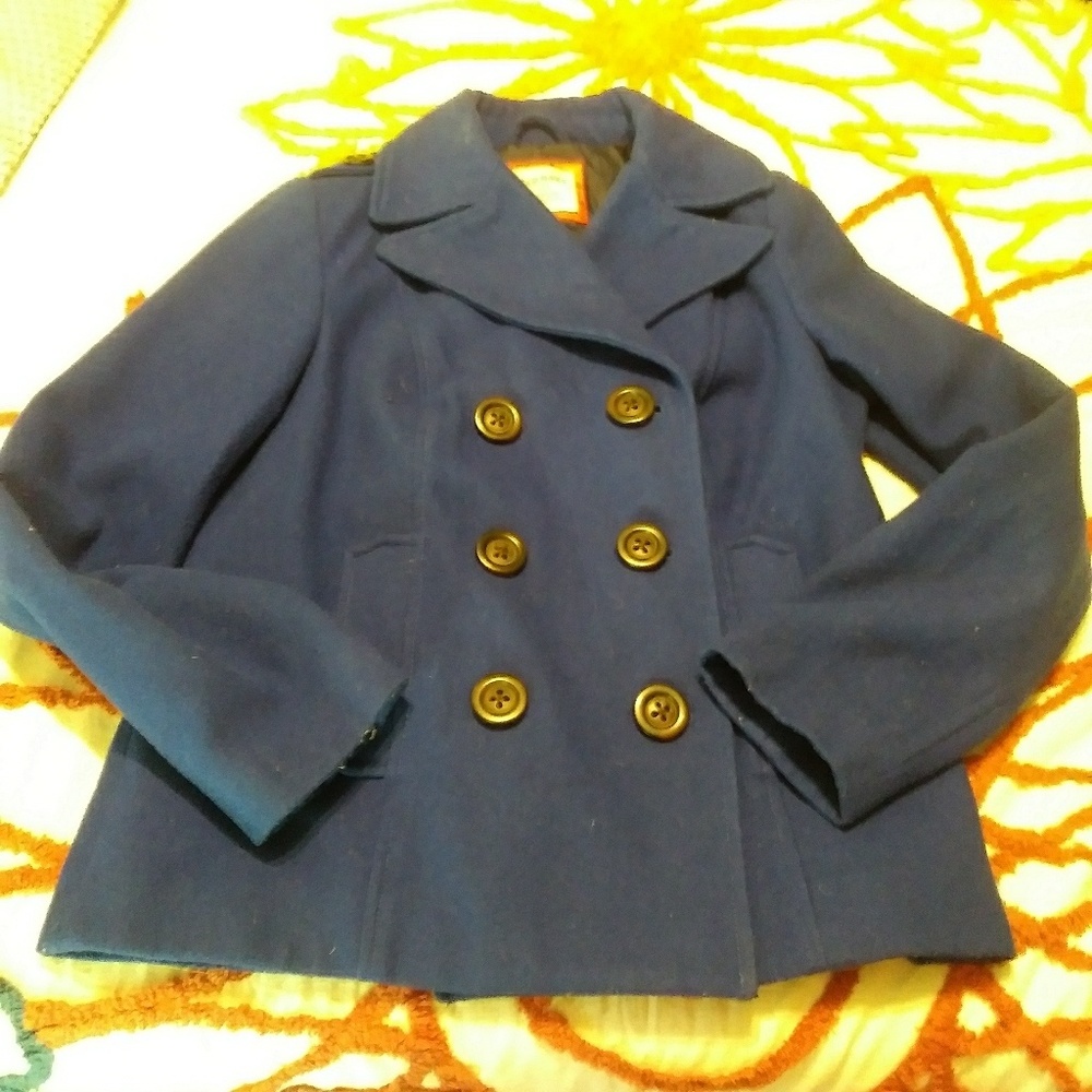 Old navy royal blue pea coat
